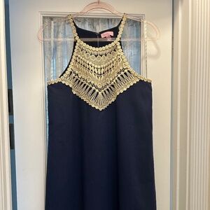 NWOT Lilly Pulitzer Navy Pearl Dress size 8